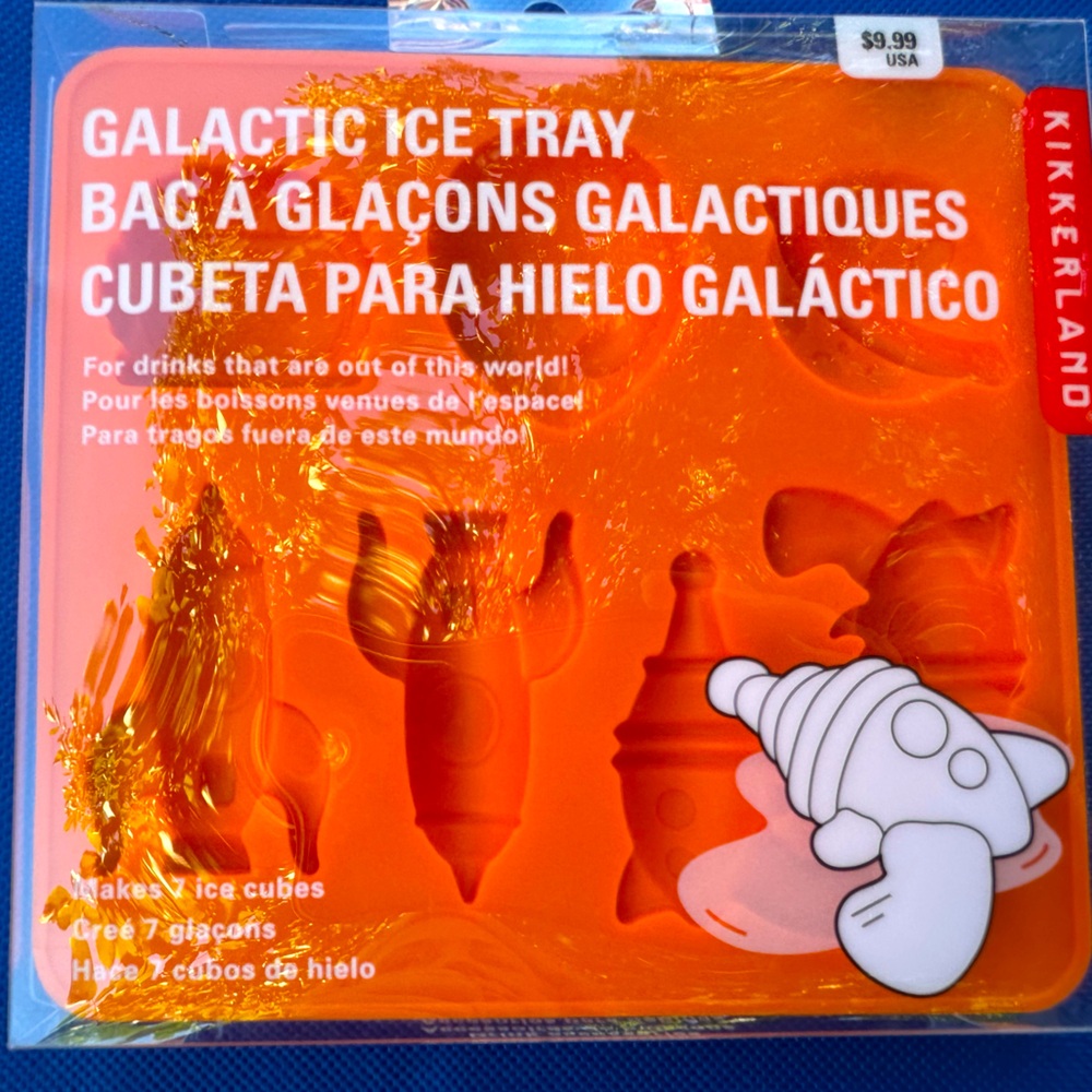 5/$20 Galactic Ice Tray in Bright Orange